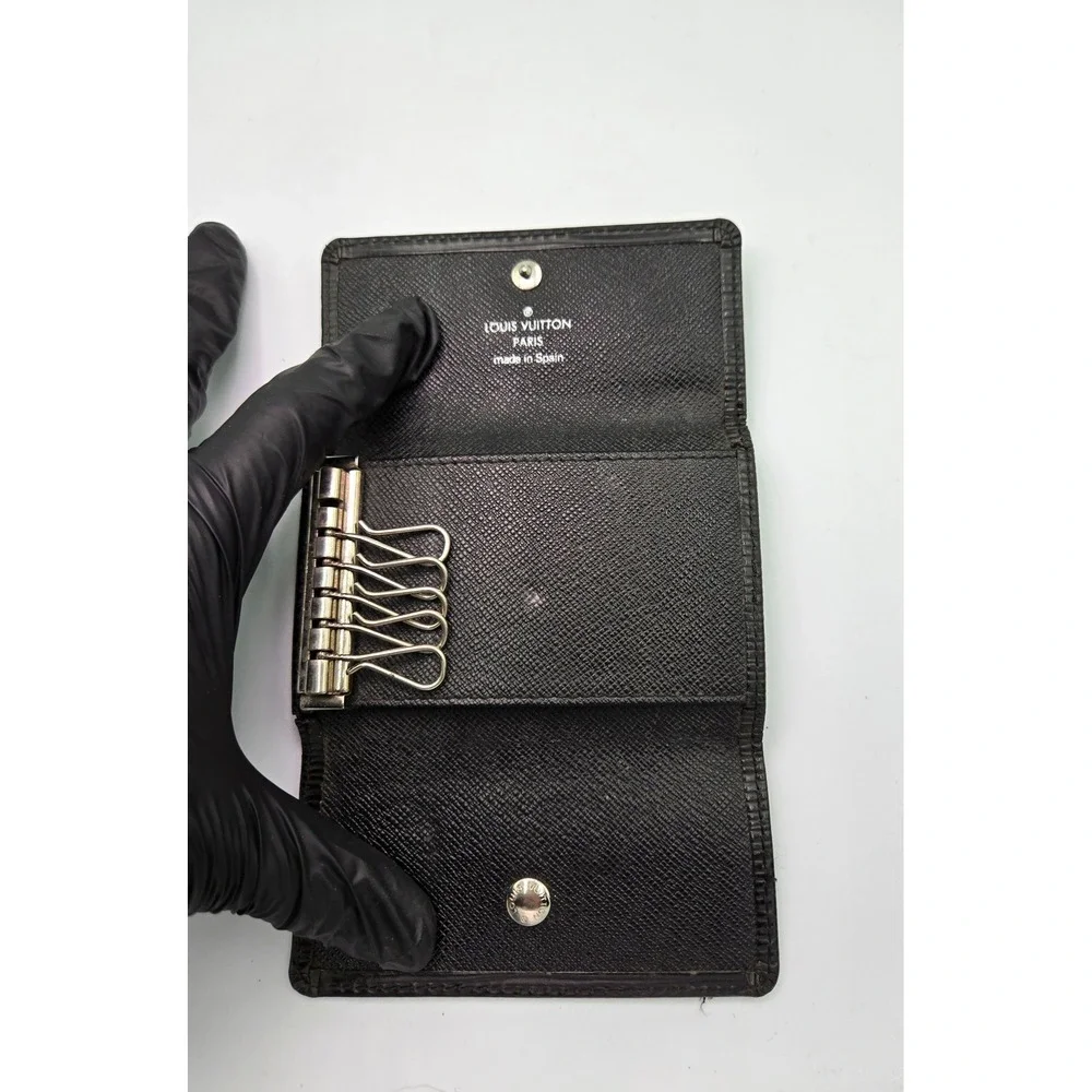 Louis Vuitton Epi Leather Black Key Holder Wallet Authentic